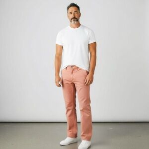 Tommy Bahama Orange Vintage Look Chinos Cotton Blend Straight-Leg